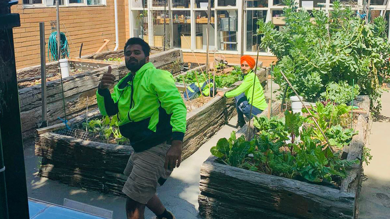 Port Phillip Men Shed Kitchen Garden- Concrete Paving