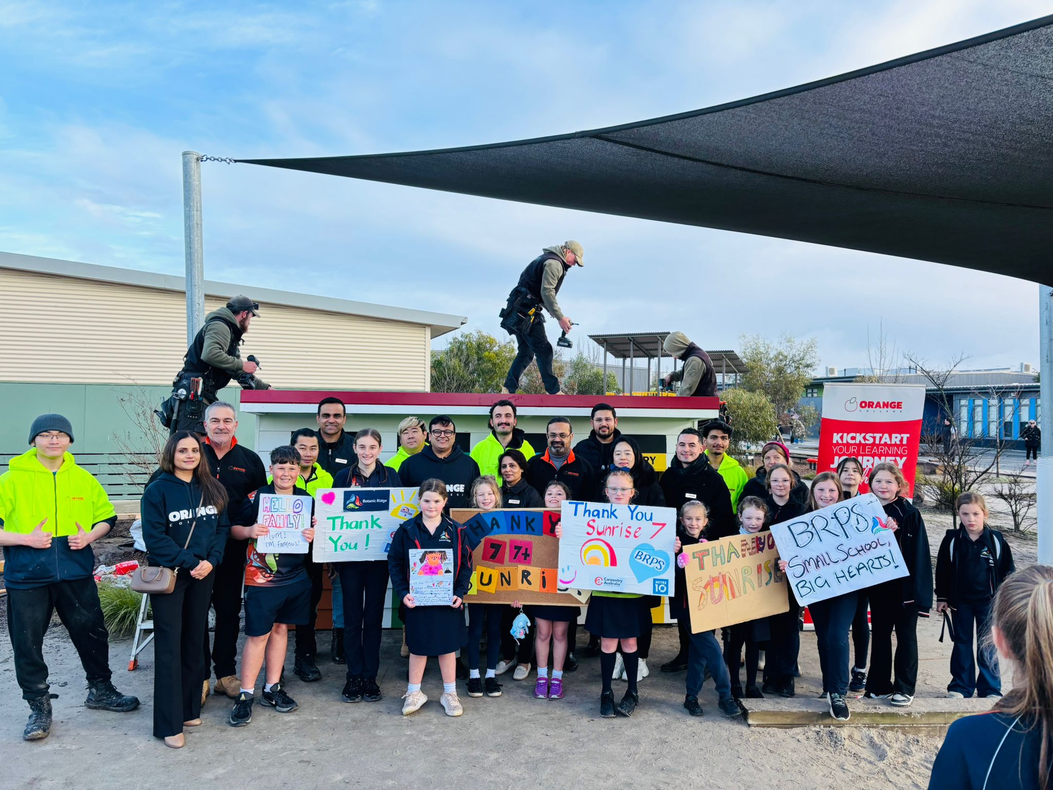 Orange College Students Build Dream Play House for Botanic Ridge Primary School
